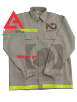 Quần áo bảo hộ lao động kỹ thuật xây dựng may phối phản quang, đồng phục công nhân xây dựng - 062