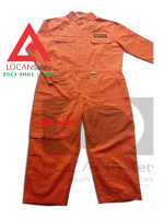 Áo liền quần bảo hộ lao động điện lực, đồng phục công nhân điện lực, thợ điện vải kaki màu cam - 066