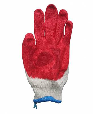 Găng tay len bảo hộ tráng nhựa - 016